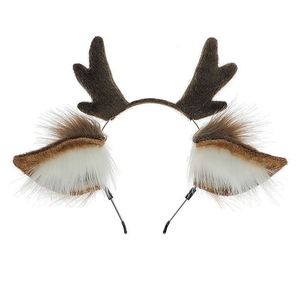 Reindeer Antlers Headband - Unissex orelhas de veado rena antler