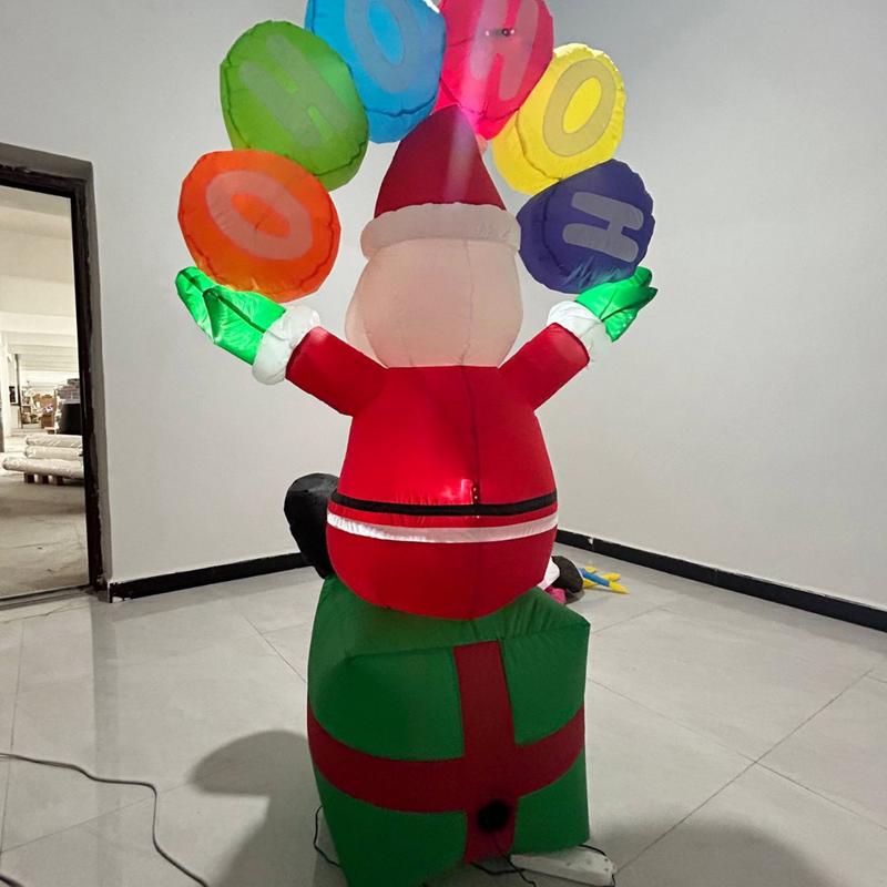 Blow up santa decoração infláv - Christmas Lights Outdoor avaliação e preço