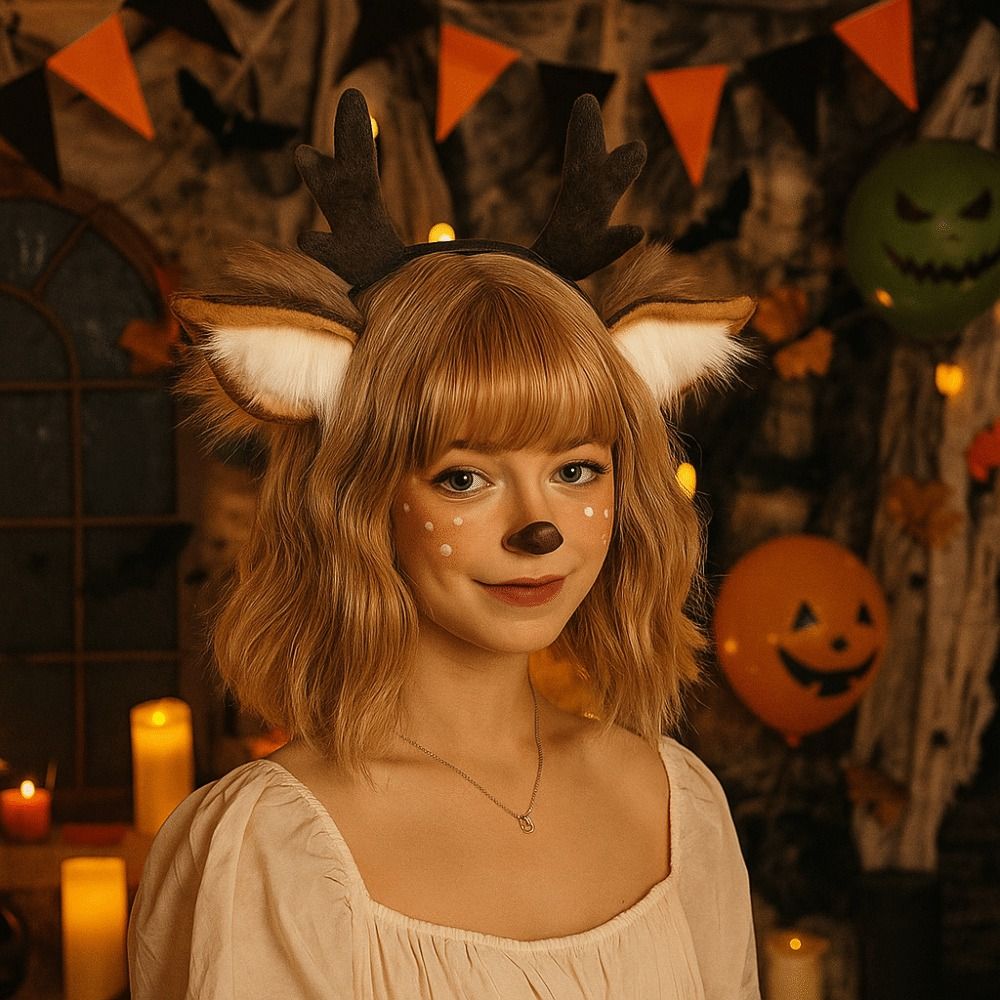 Unissex orelhas de veado rena  - Reindeer Antlers Headband avaliação e preço
