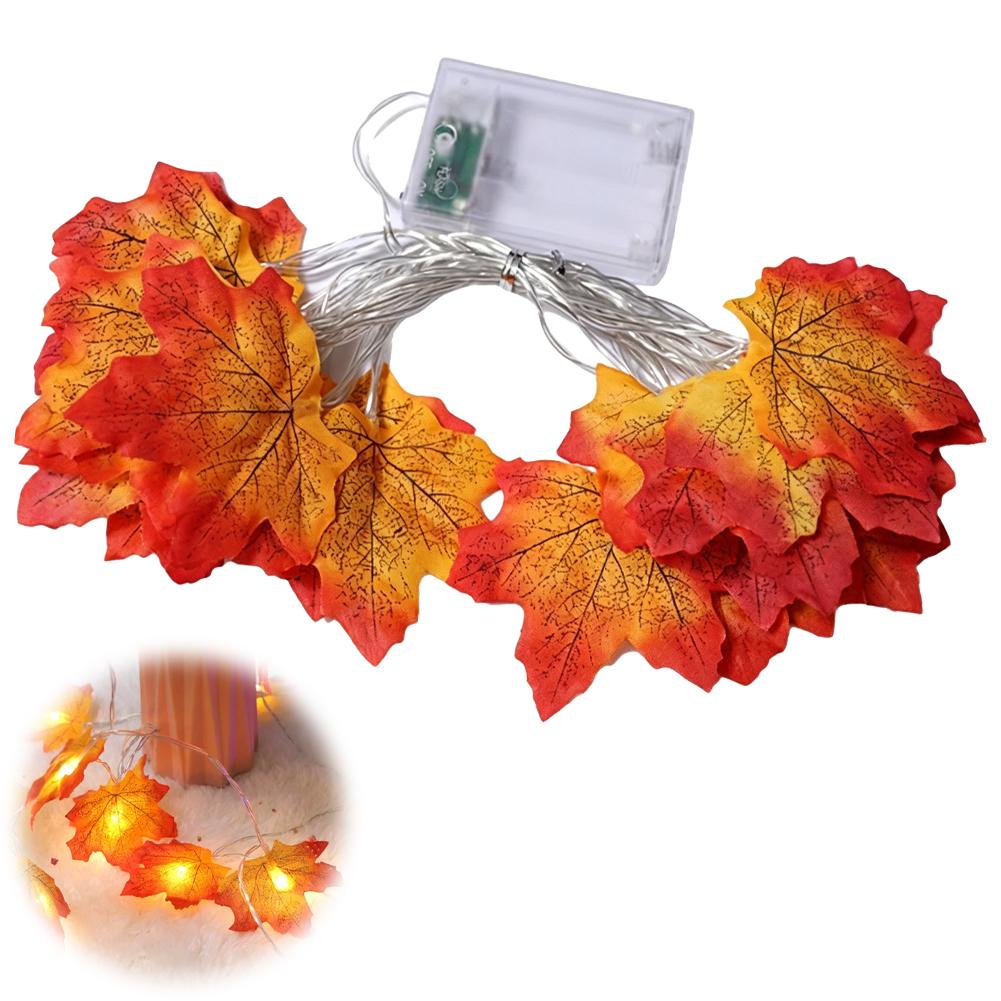 Guirlanda de Folhas de Bordo c - Led Fairy String Lights avaliação e preço