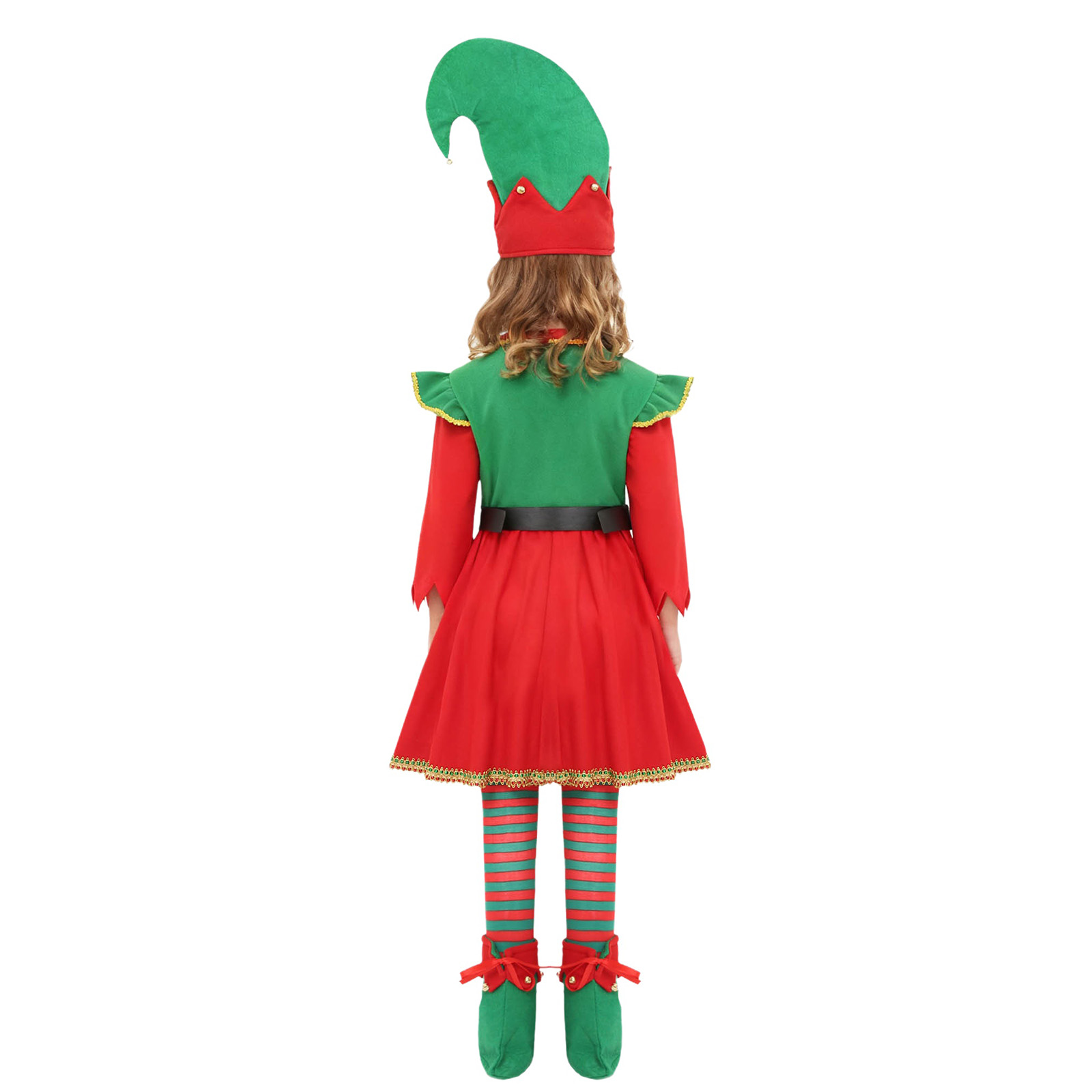Elfo menina traje de natal pap - Elf Costume Christmas avaliação e preço