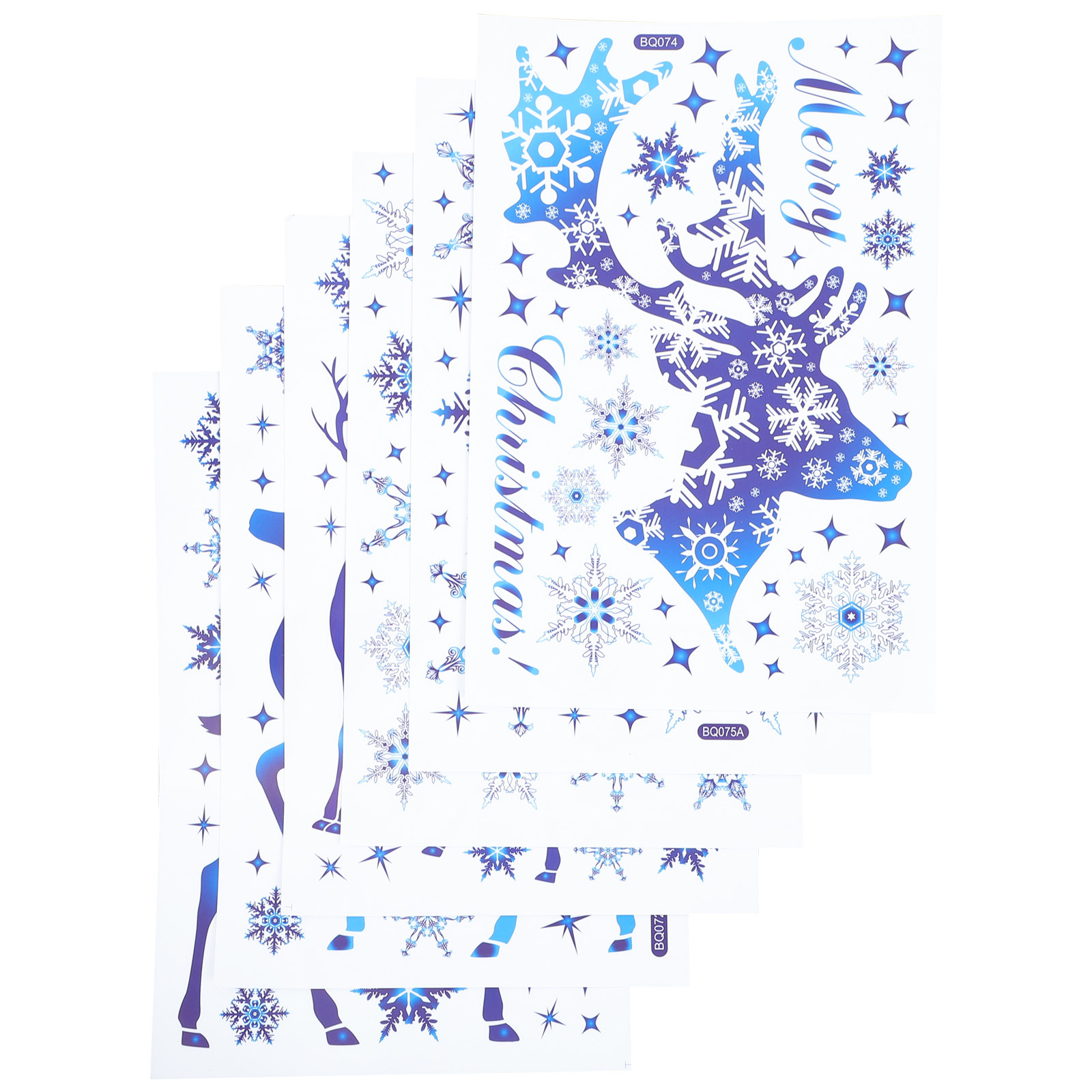 6 Folhas de Adesivos de Flocos - Snowflake Window Decal avaliação e preço