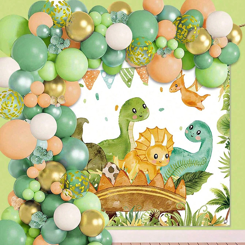 Conjunto de balões de dinossau - Tinsel Garland Decoration avaliação e preço