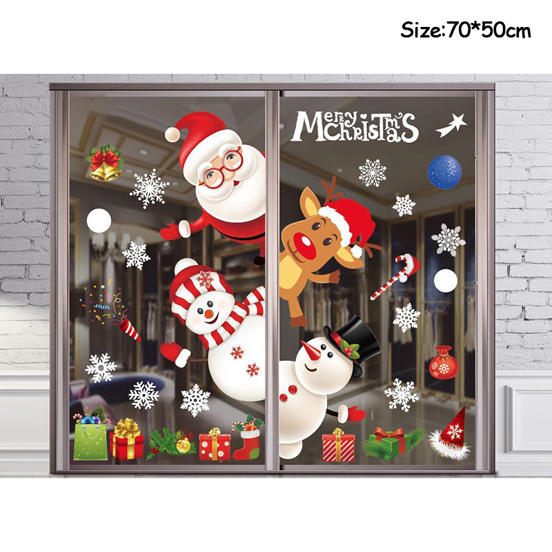 Feliz natal decoração janela a - Snowflake Window Decal avaliação e preço