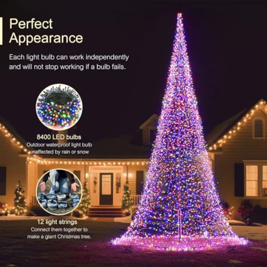 Árvore de Natal LED para Exter - Christmas Lights Outdoor avaliação e preço