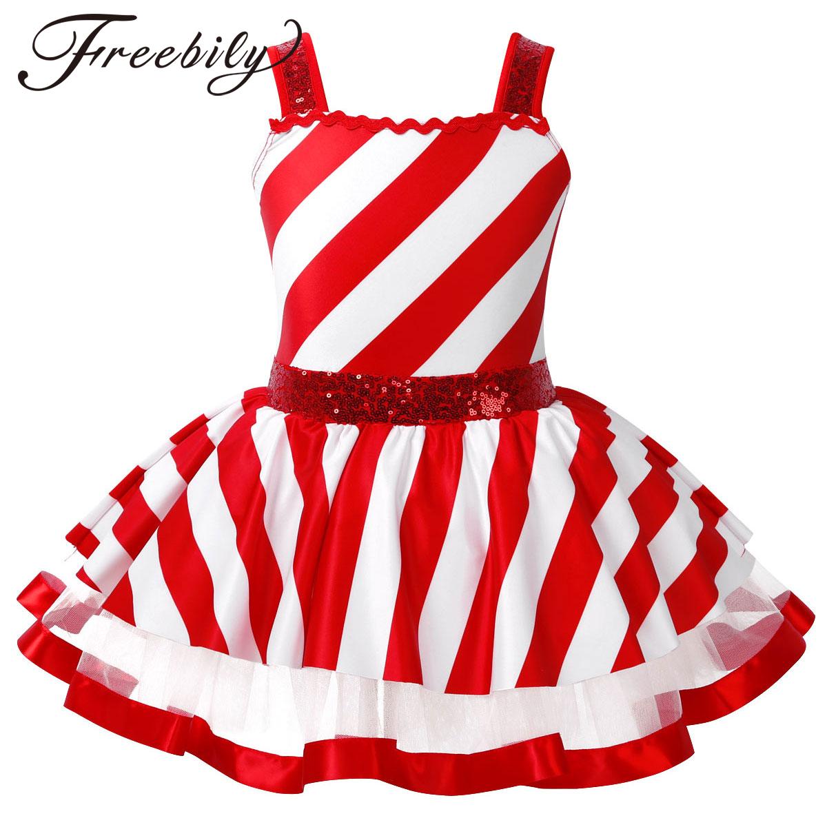 Meninas natal doce cana traje  - Elf Costume Christmas avaliação e preço