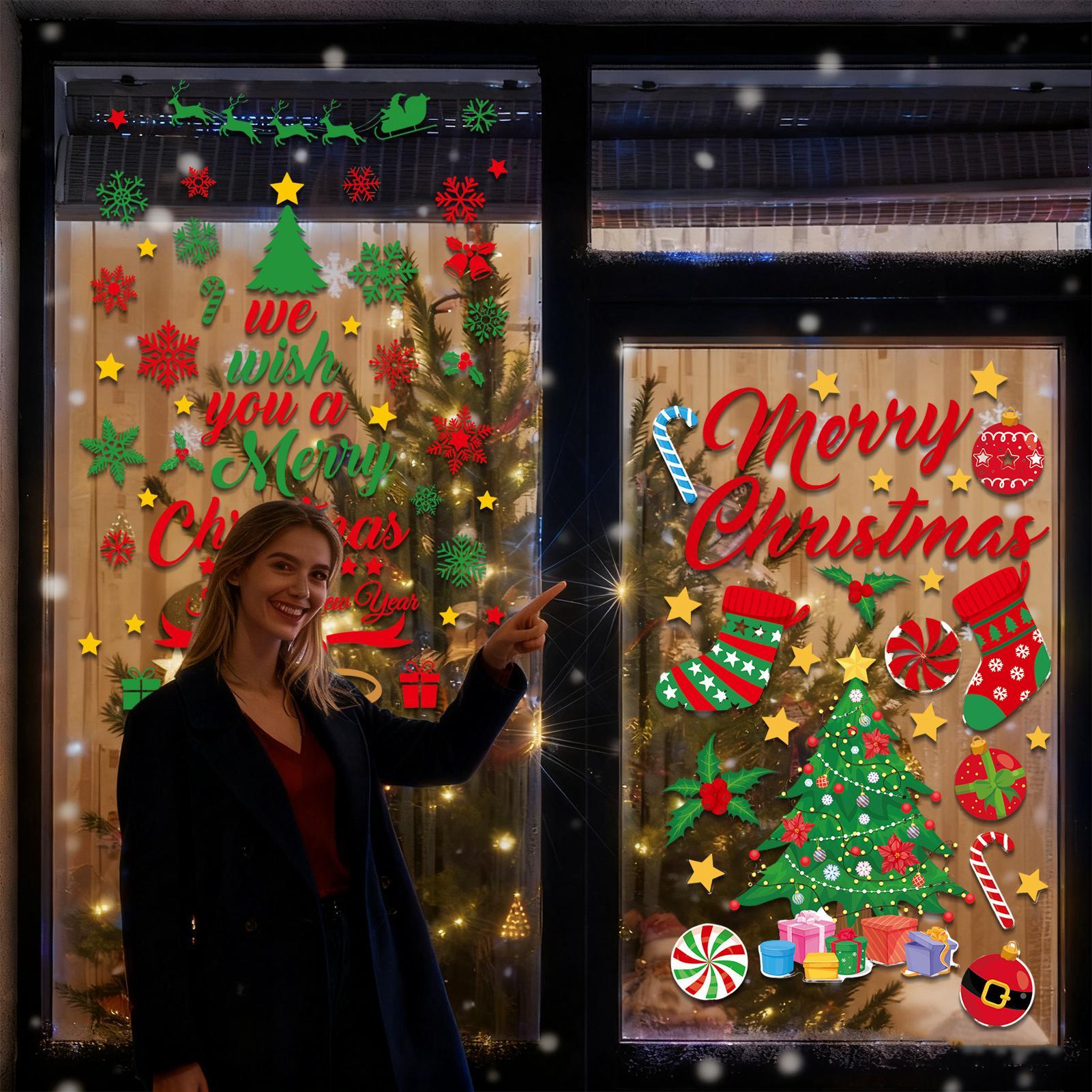 3 peças adesivos de parede de  - Snowflake Window Decal avaliação e preço